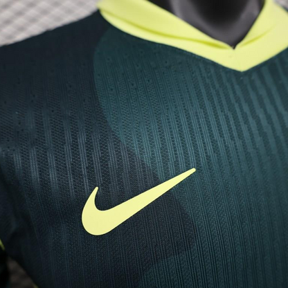 Player Version 25/26 FC Barcelona Dark Green with Neon Yellow Trim Jersey