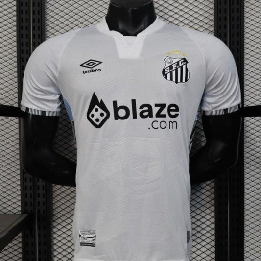 Player Version 25/26 Santos Home Jersey With Sponsors