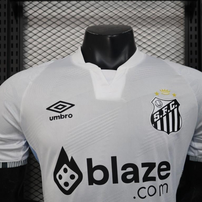 Player Version 25/26 Santos Home Jersey With Sponsors
