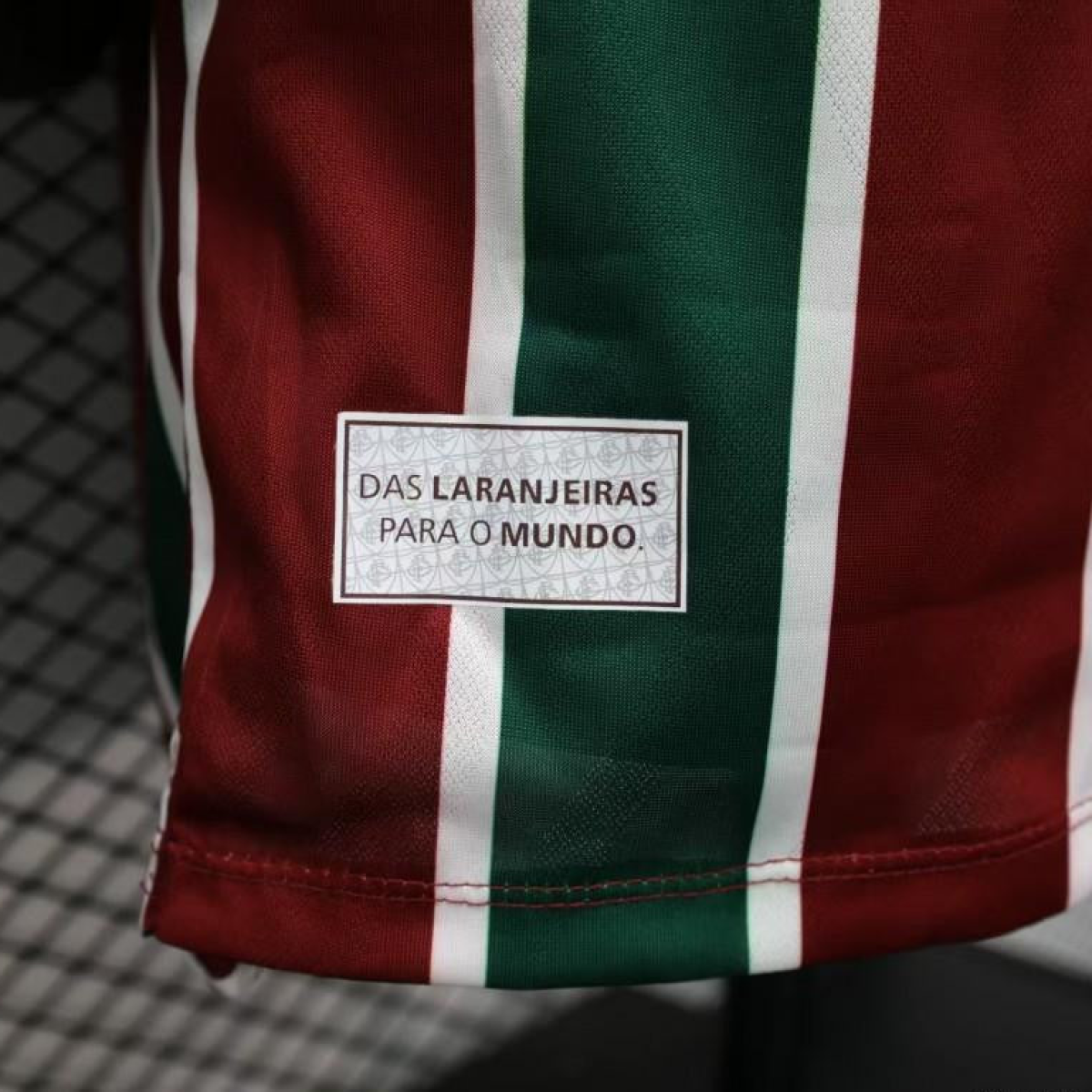 Player Version 25/26 Fluminense Green and Burgundy Vertical Striped with White Trim Jersey