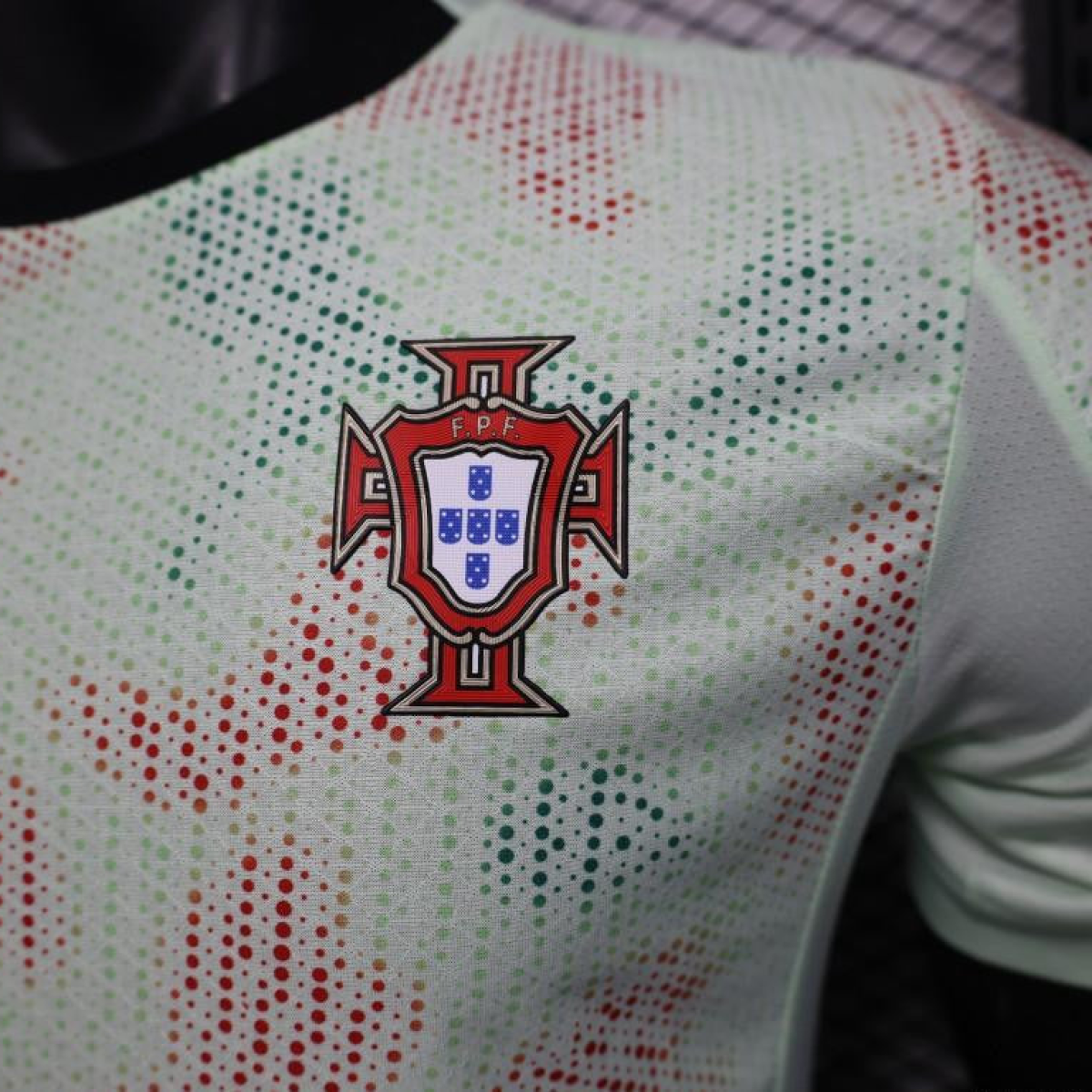 Player Version 2025 Portugal Away Mint Green Jersey with Graphic Pattern