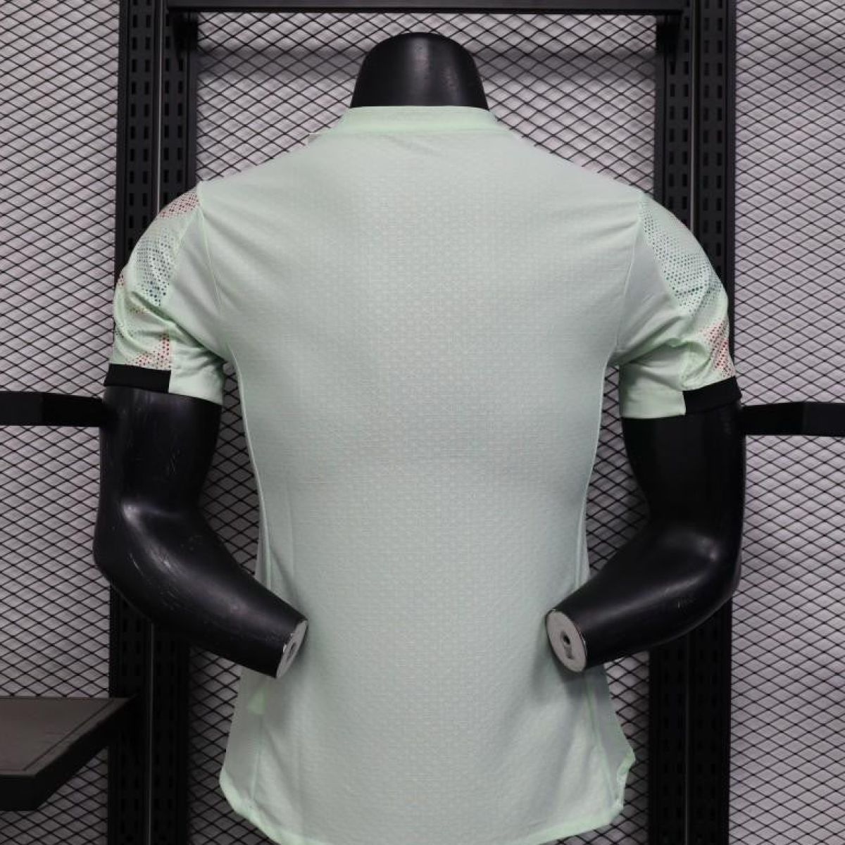 Player Version 2025 Portugal Away Mint Green Jersey with Graphic Pattern