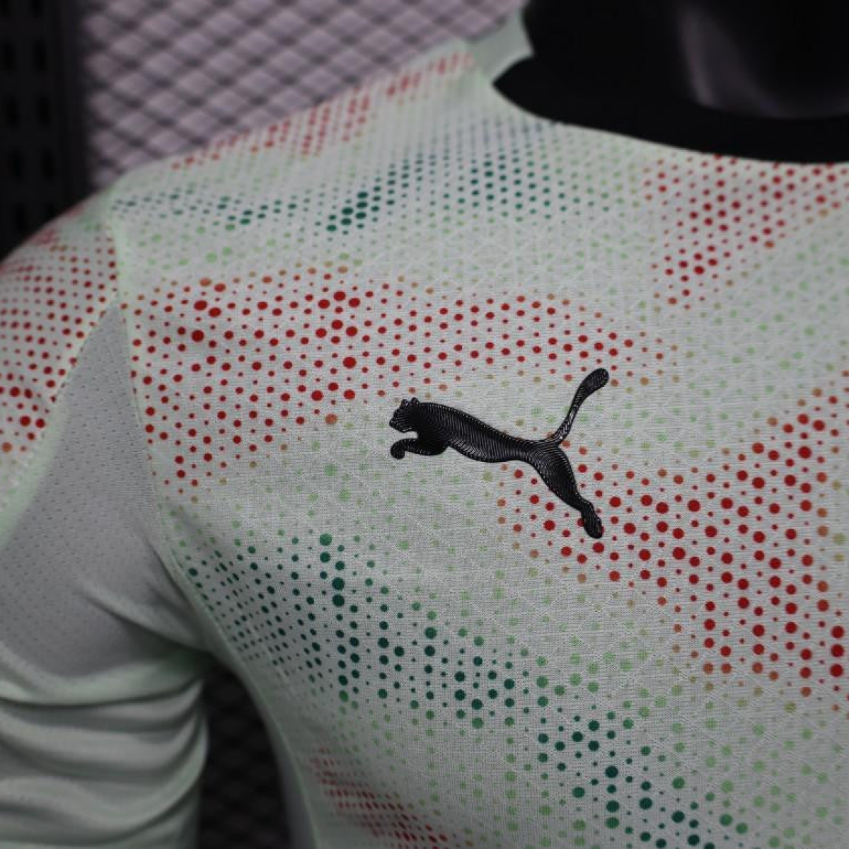 Player Version 2025 Portugal Away Mint Green Jersey with Graphic Pattern
