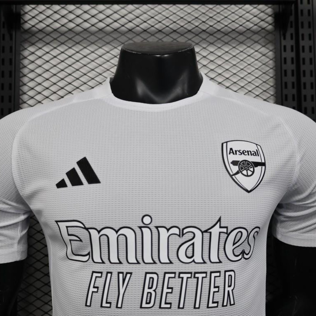 Player Version 25/26 Arsenal White with Emirates Sponsor Jersey