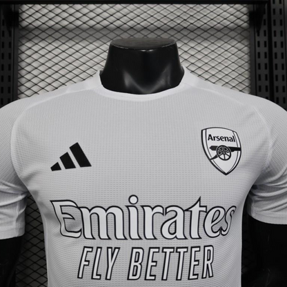 Player Version 25/26 Arsenal White with Emirates Sponsor Jersey
