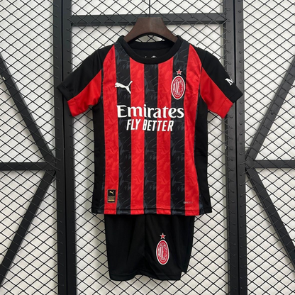 25/26 Kids AC Milan Home Size 16-28 Jersey