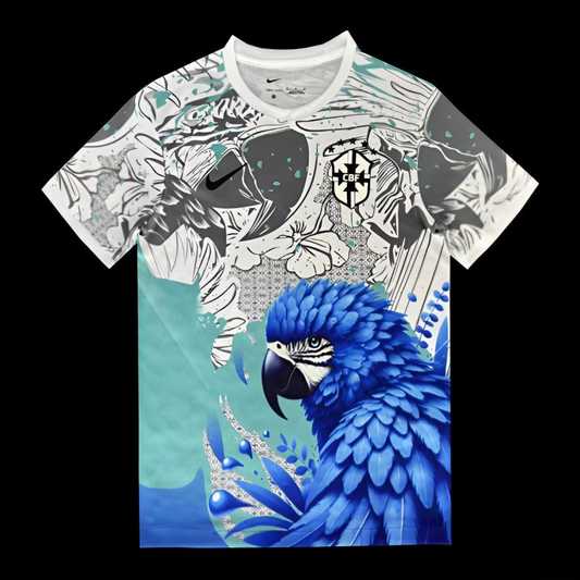 2025 Brazil Blue Parrot Special Jersey