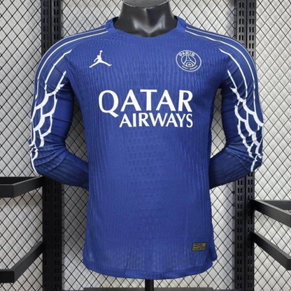 24/25 Player Version PSG Forth Blue Long Sleeve Jersey