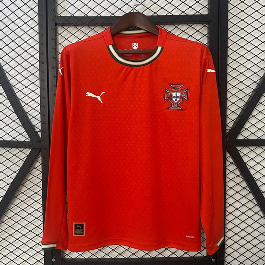 2025 Long Sleeve Portugal Home Jersey