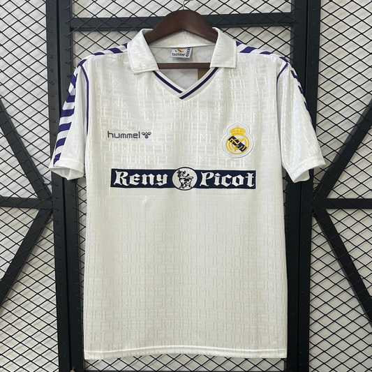 89/90 Retro Real Madrid Home Jersey