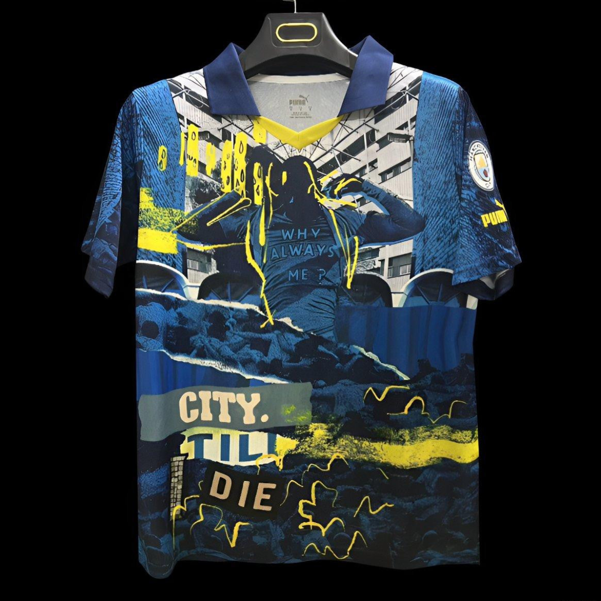 25/26 Manchester City ftblNRGY Special Bright Aqua-Blazing Blue Jersey