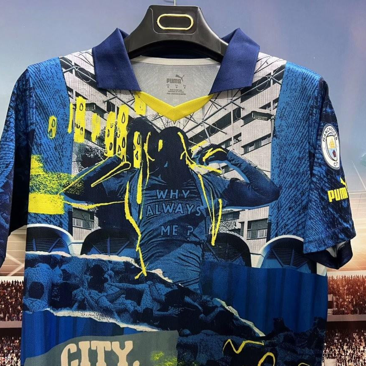 25/26 Manchester City ftblNRGY Special Bright Aqua-Blazing Blue Jersey