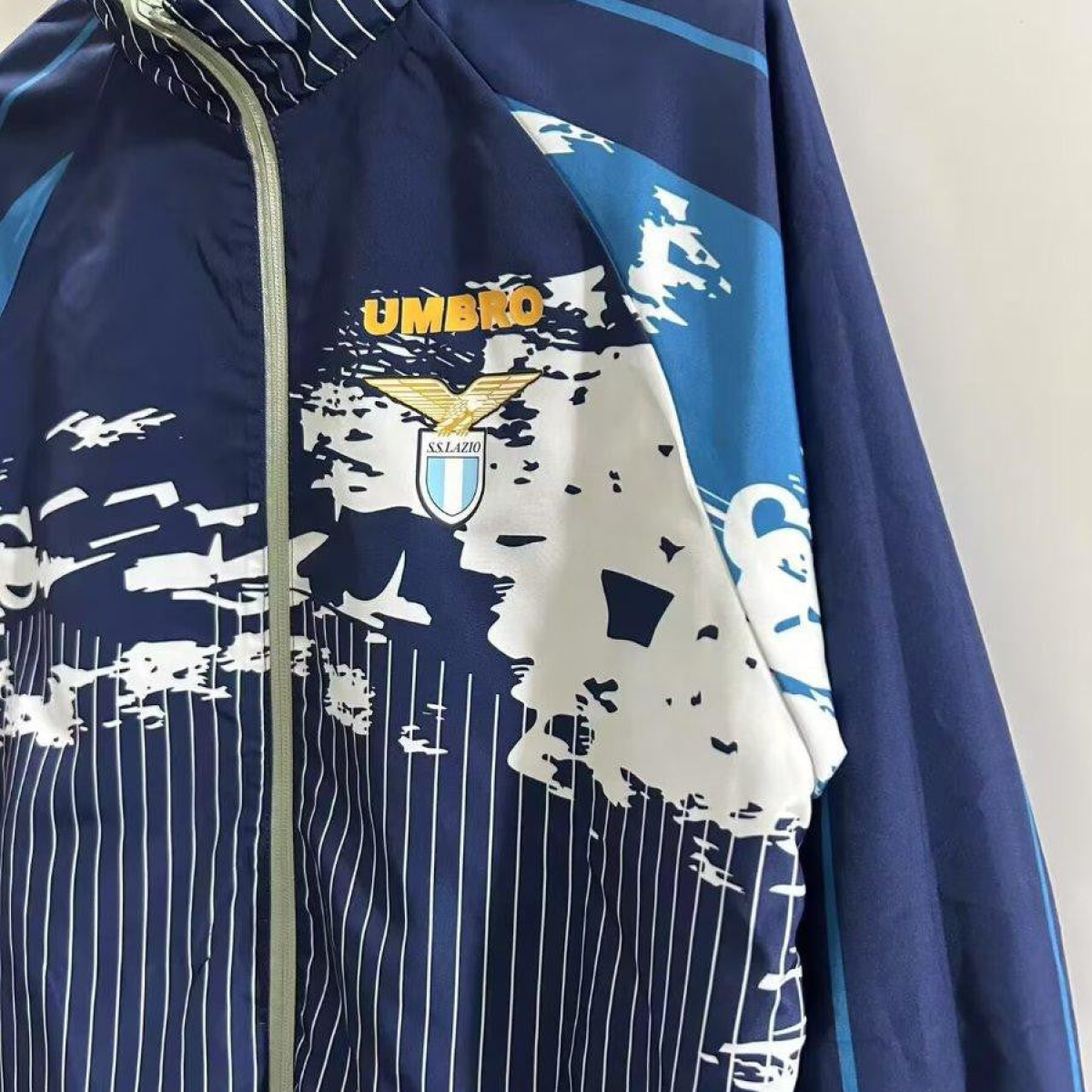 24/25 SS Lazio Navy/Grey Reversible Windbreaker