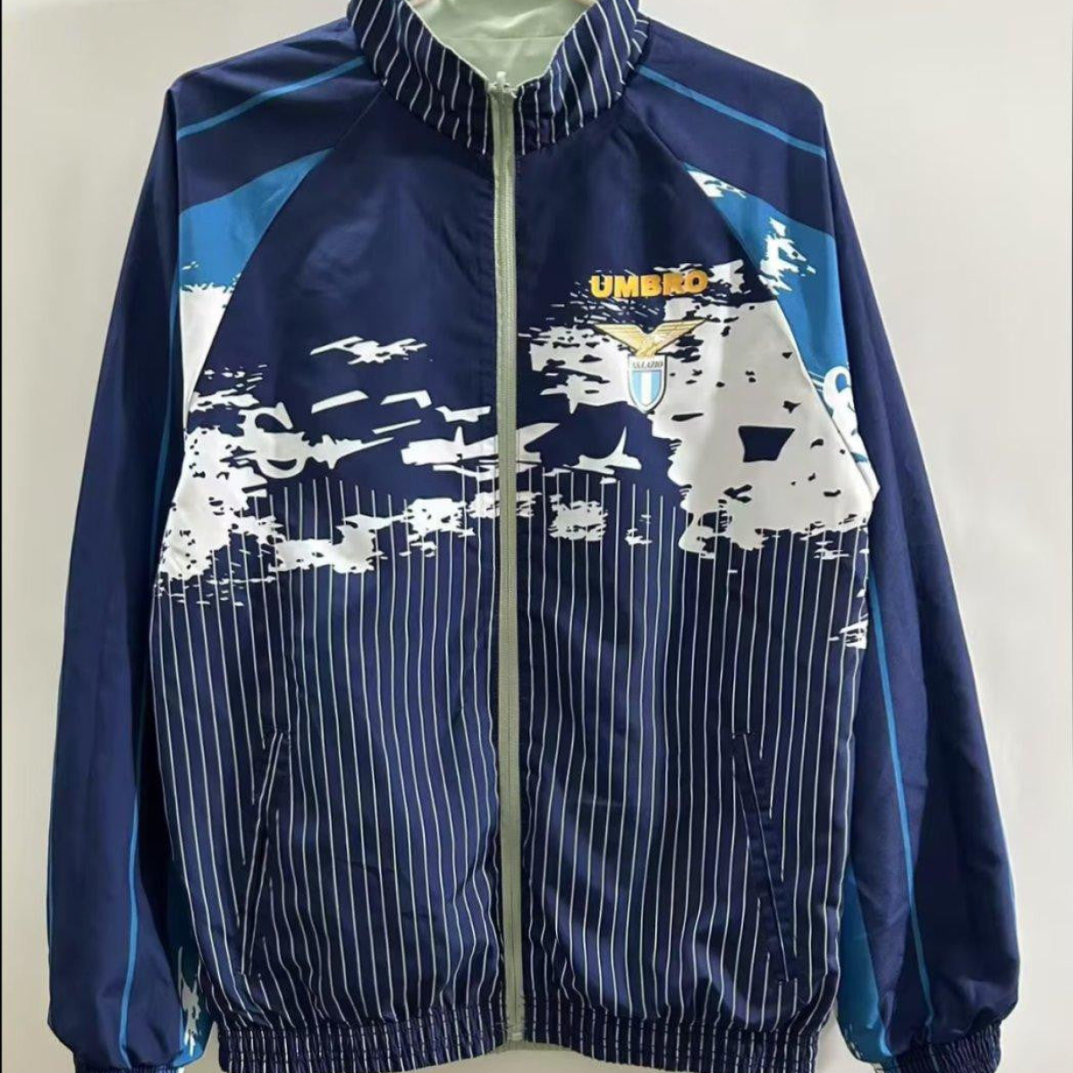24/25 SS Lazio Navy/Grey Reversible Windbreaker