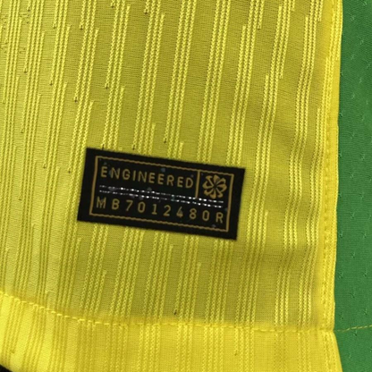 Player Version 2025 Brazil Home Long Sleeve Jersey