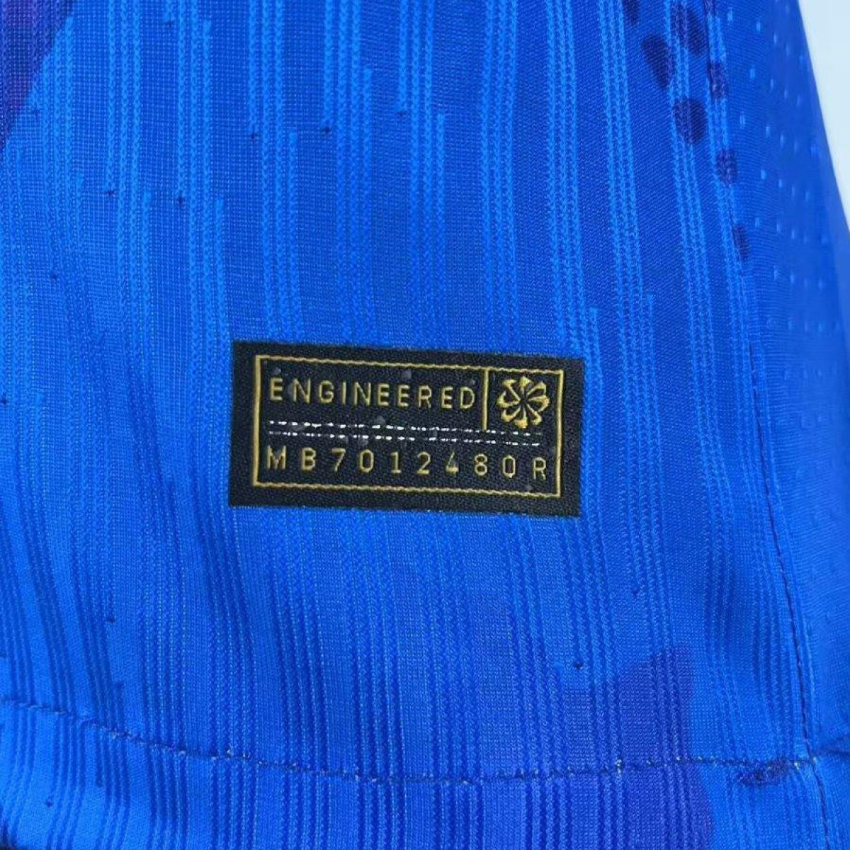 Player Version 2025 Brazil Away Blue Long Sleeve Jersey