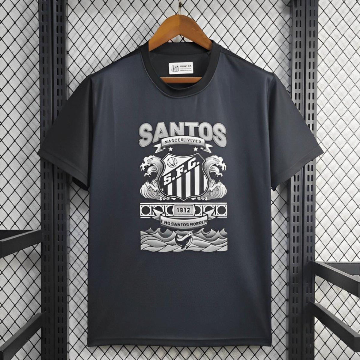 25/26 Santos Black Casual Jersey