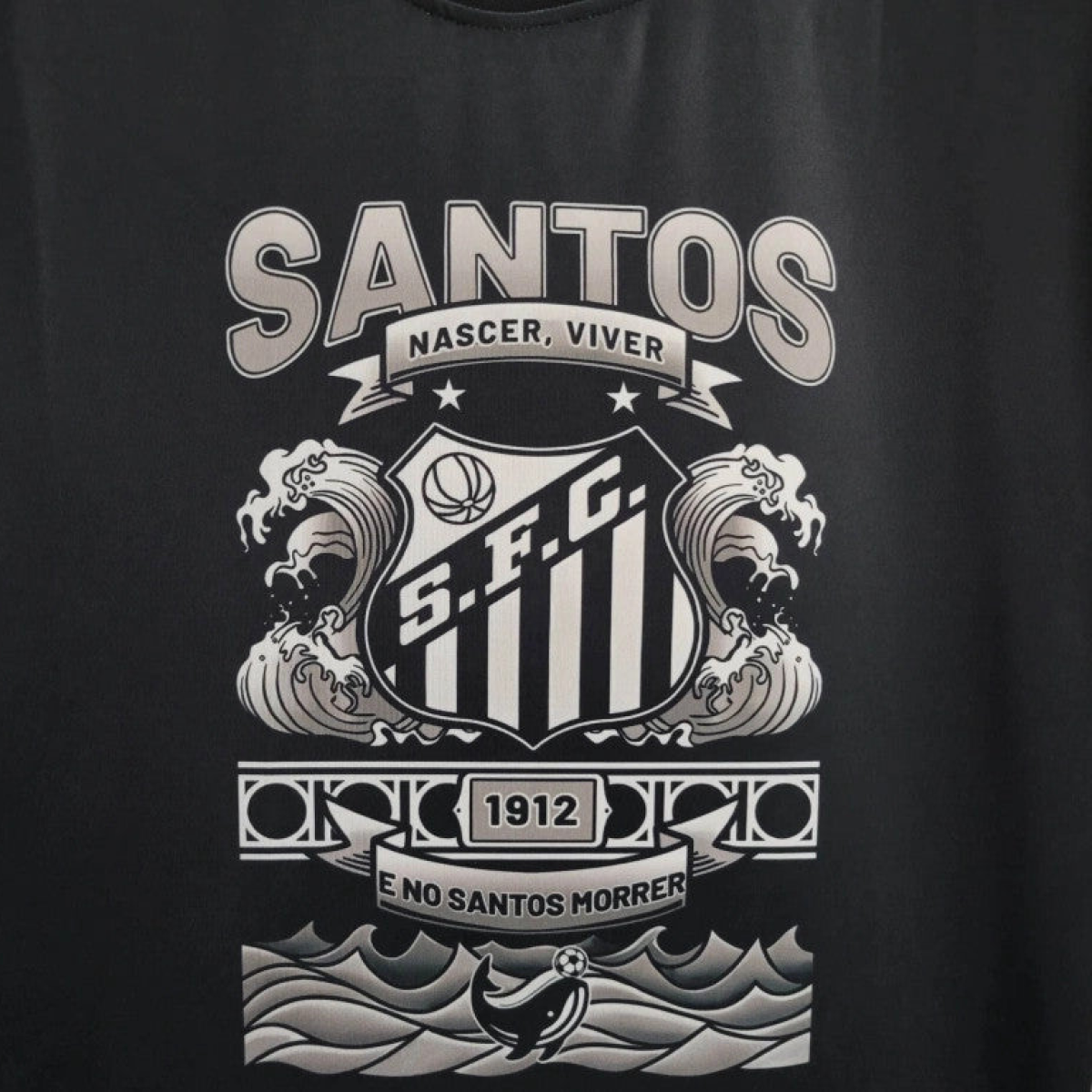 25/26 Santos Black Casual Jersey