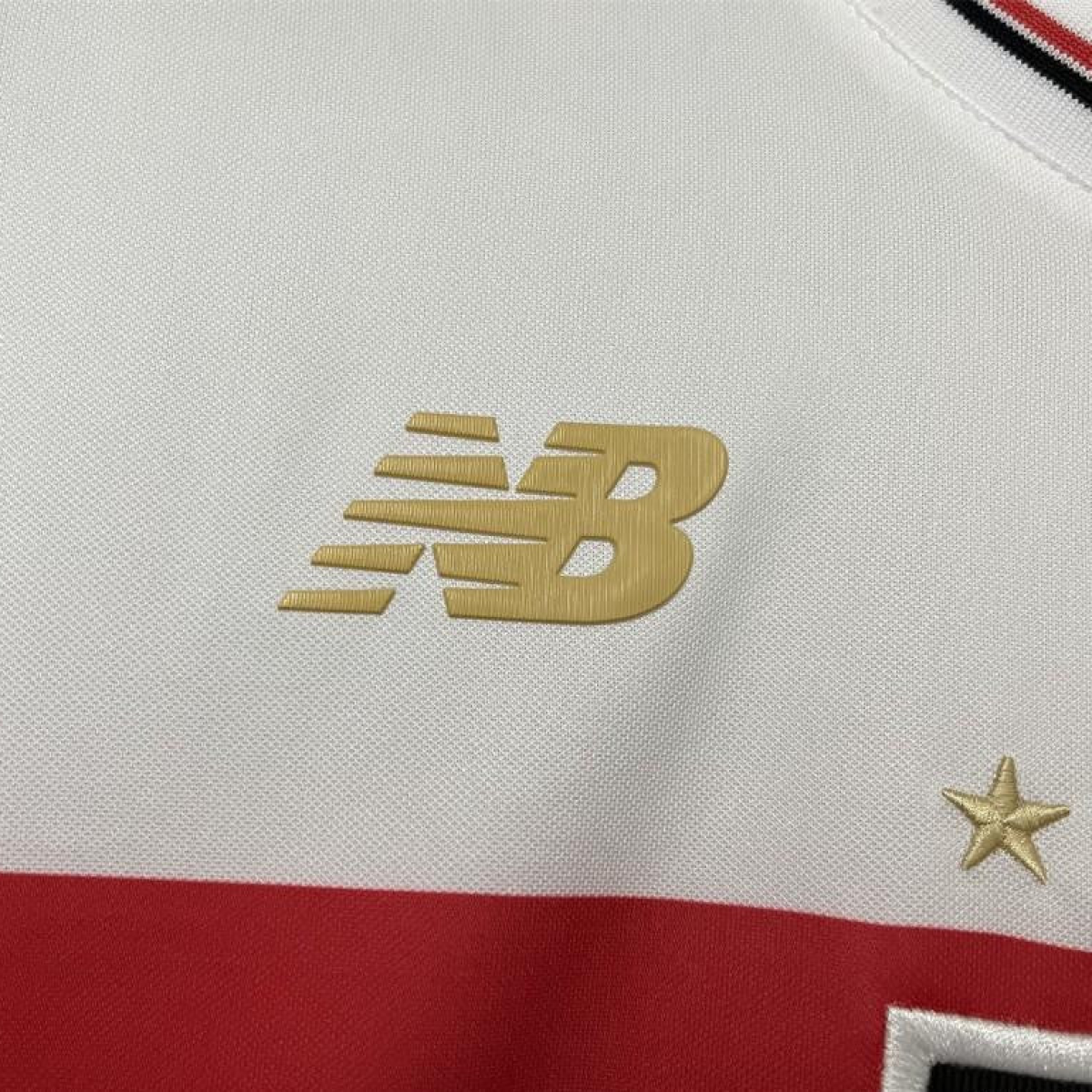 25/26 São Paulo Home Jersey With Chest Sponsor