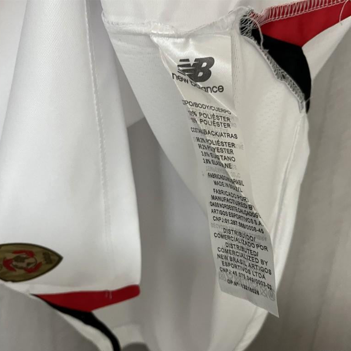 25/26 São Paulo Home Jersey With Chest Sponsor
