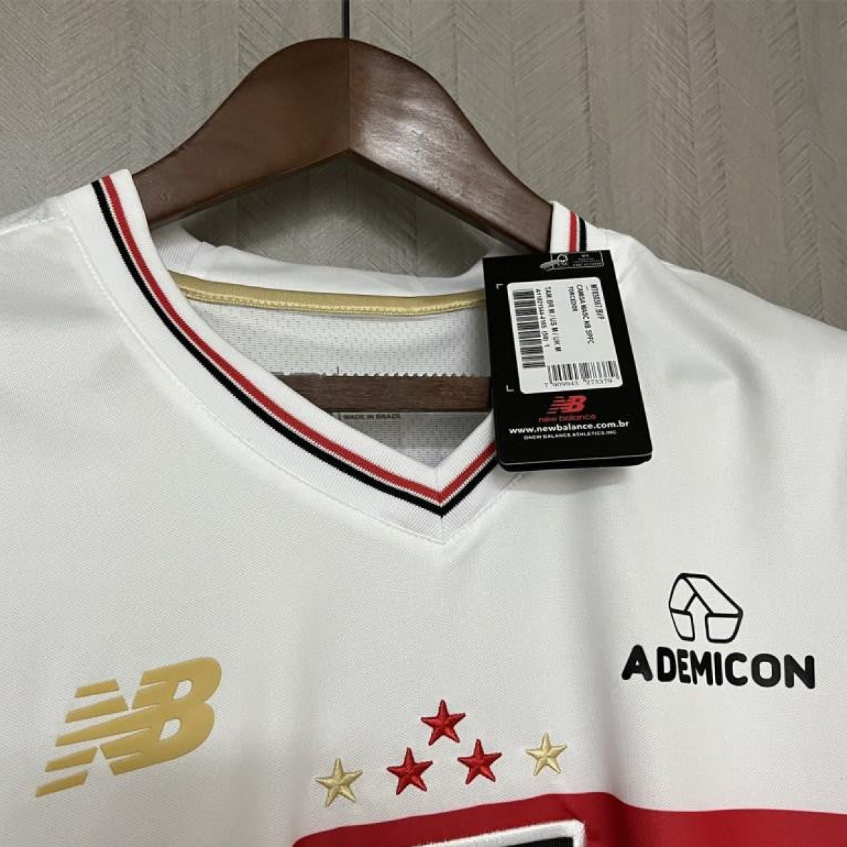 25/26 São Paulo Home Jersey With Chest Sponsor
