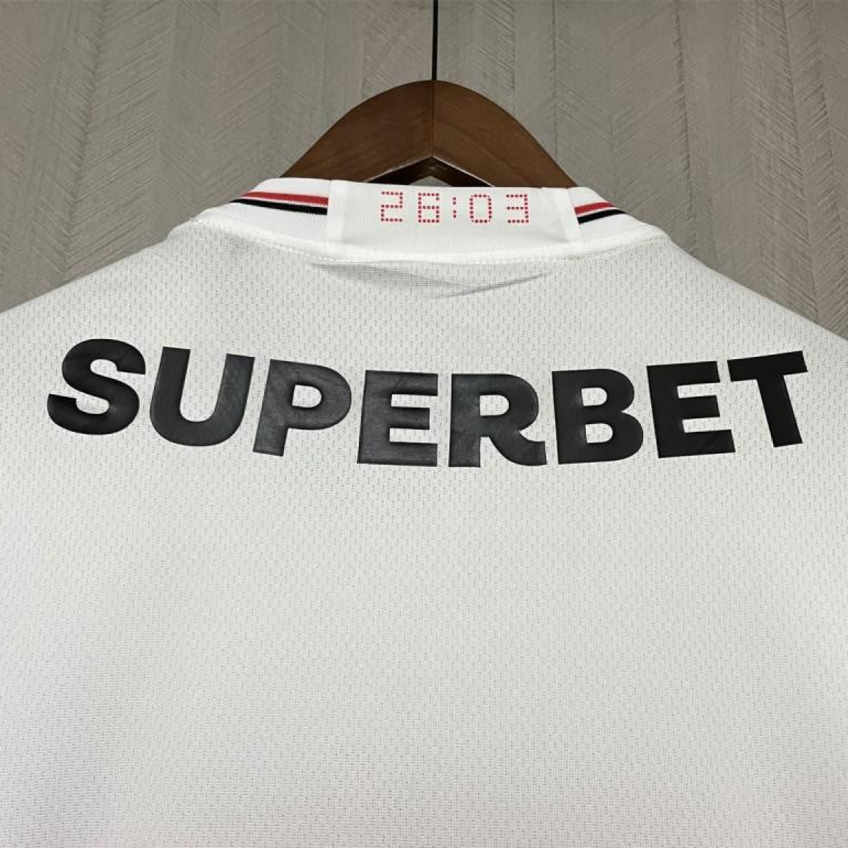 25/26 São Paulo Home Jersey With Chest Sponsor