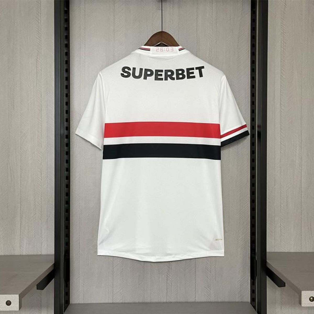 25/26 São Paulo Home Jersey With Chest Sponsor