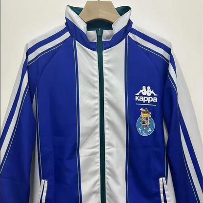 24/25 Porto Dark Cyan/White/Blue Reversible Windbreaker