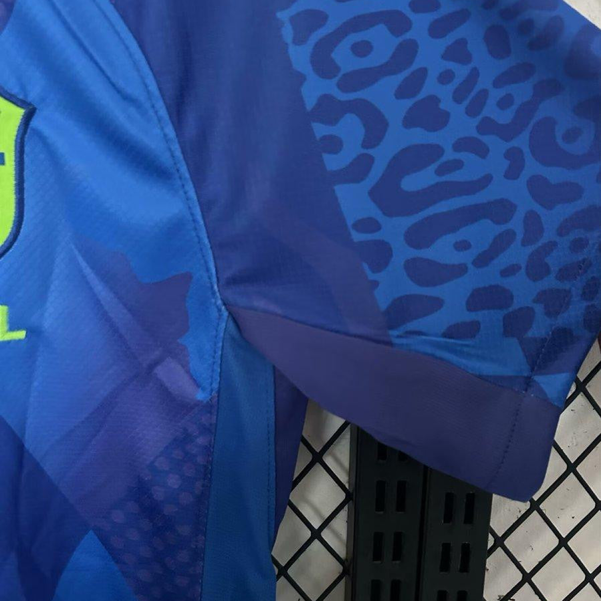 2025 Brazil Away Blue Jersey