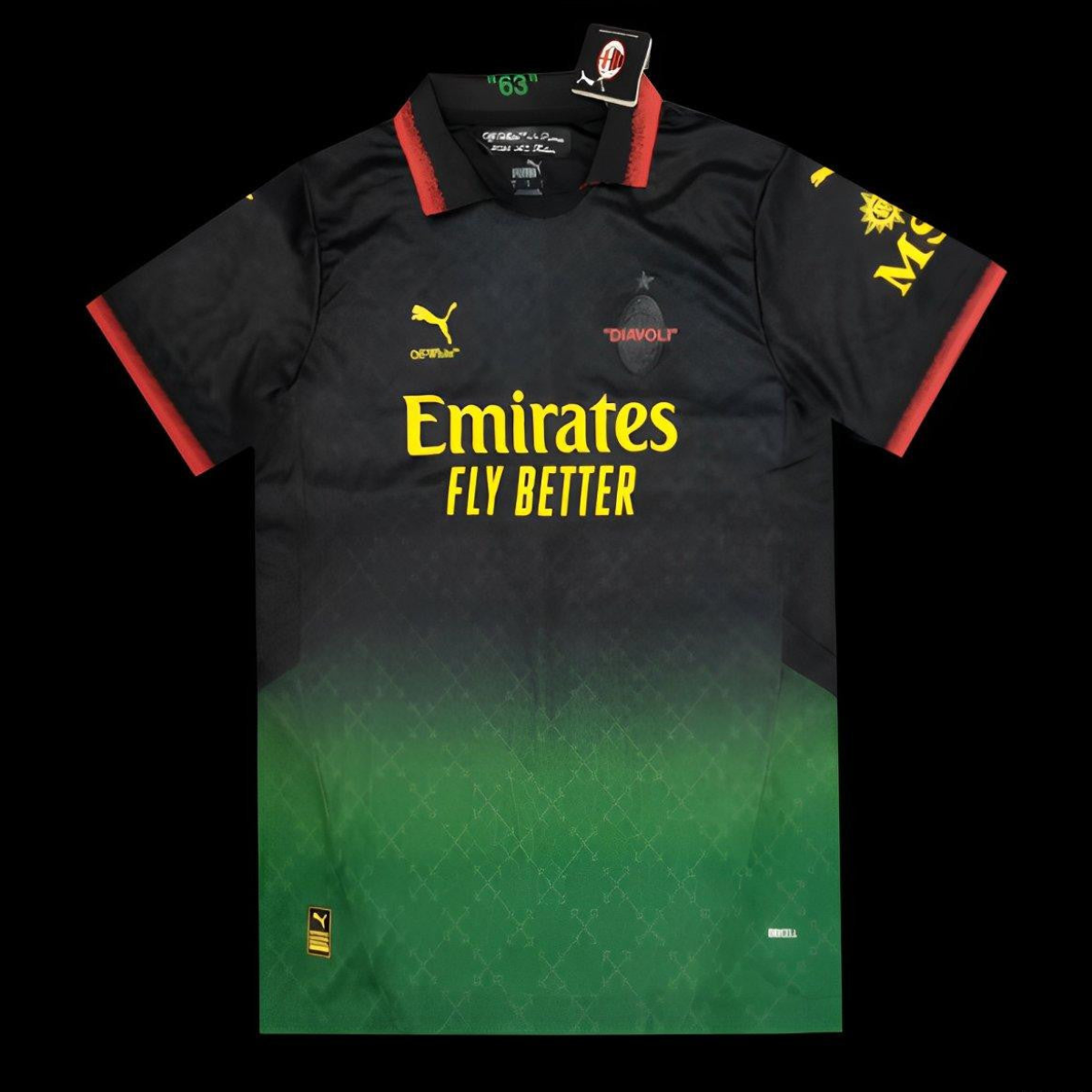 25/26 AC Milan x OFFWHITE Black Special Jersey