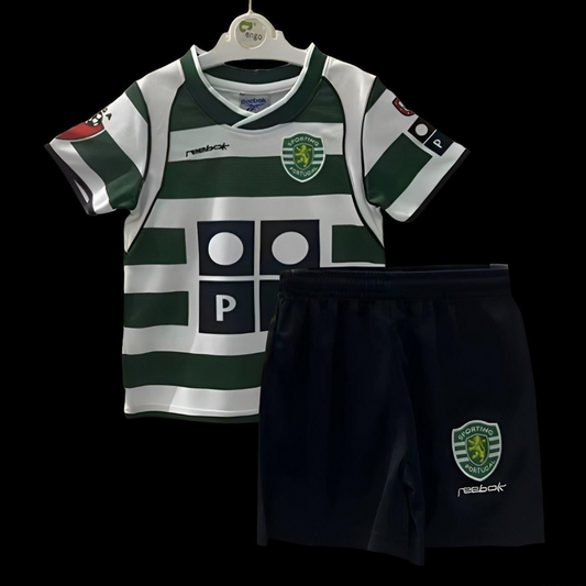 Retro Kids 01/03 Sporting Lisbon Home Jersey