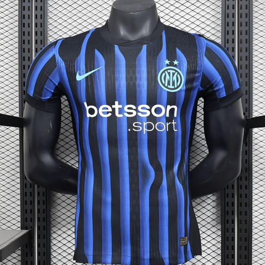 Player Version 25/26 Inter Milan Home Jersey With Sponsor