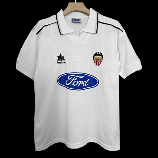 Retro 96/97 Valencia Away White Jersey