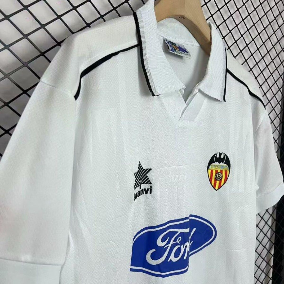 Retro 96/97 Valencia Away White Jersey