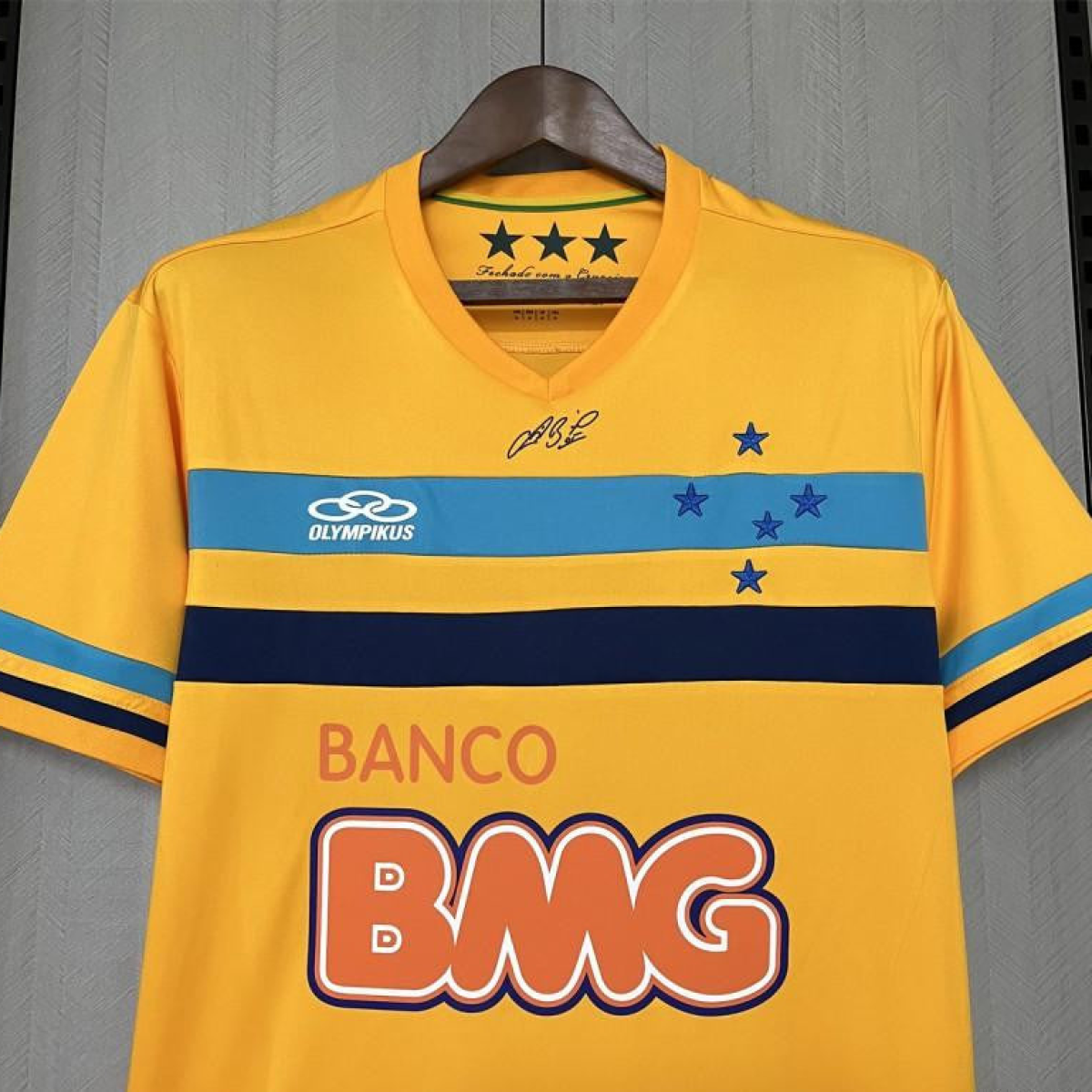 Retro 14/15 Cruzeiro Goalkeeper Yellow Jersey