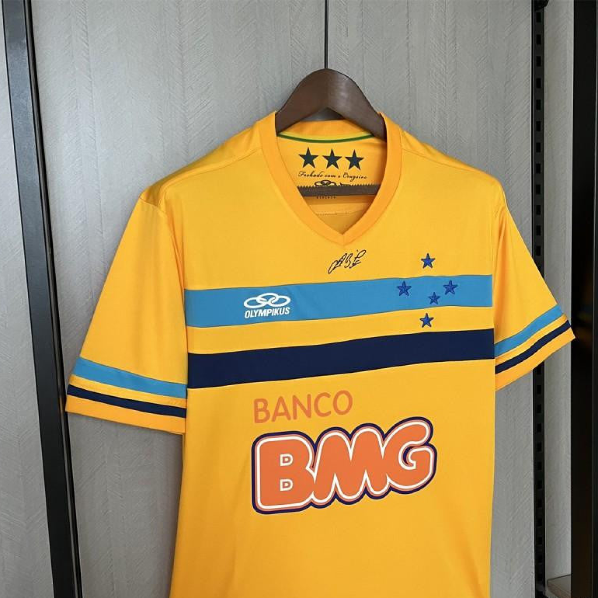 Retro 14/15 Cruzeiro Goalkeeper Yellow Jersey