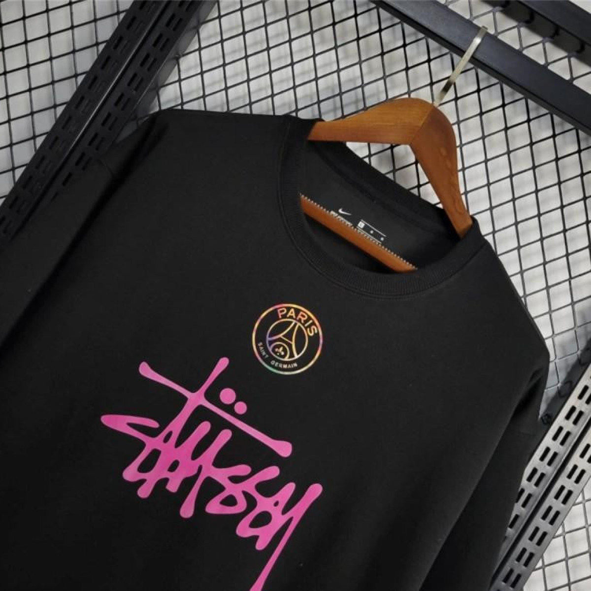 25/26 PSG STUSSY Black Sweatshirt