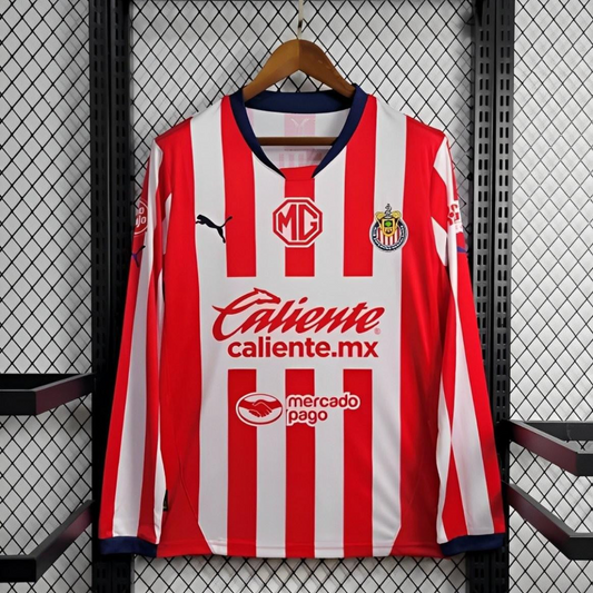 24/25 Chivas Guadalajara Home Long Sleeve Jersey