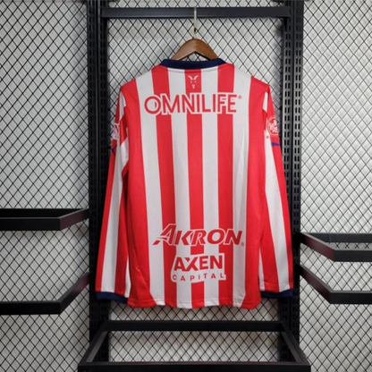 24/25 Chivas Guadalajara Home Long Sleeve Jersey