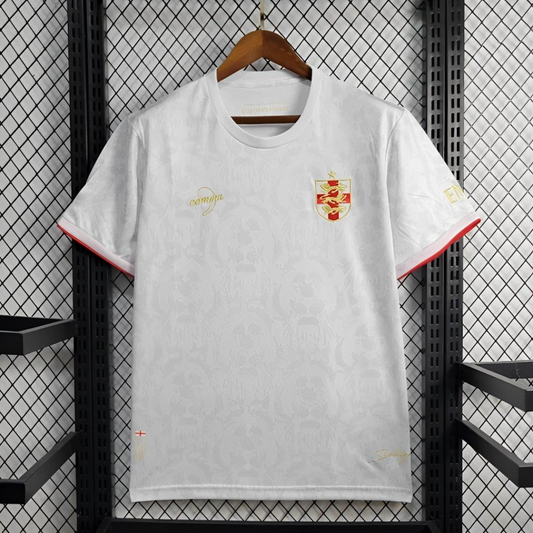 2024 England Comma White Footbal Jersey
