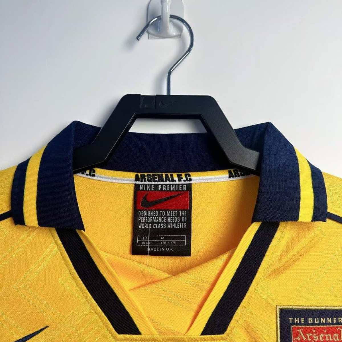 Retro 96/97 Arsenal Away Yellow Long Sleeve Jeresy
