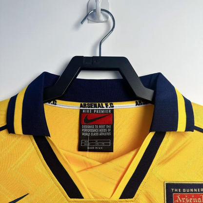 Retro 96/97 Arsenal Away Yellow Long Sleeve Jeresy