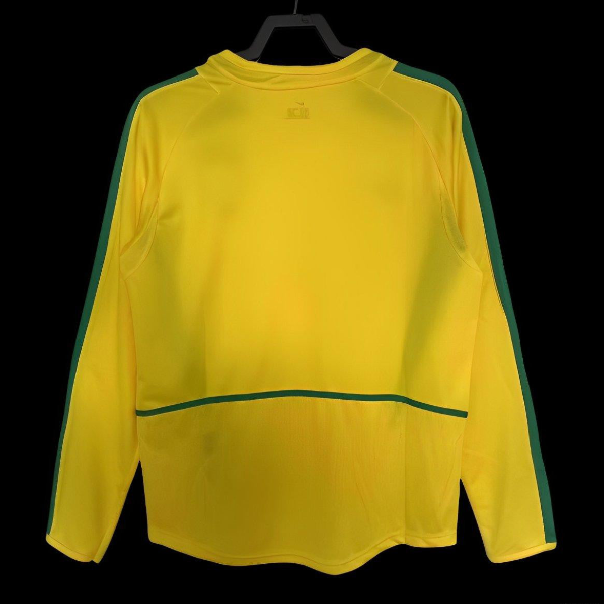 Retro 2002 Brazil Home Long Sleeve Jersey