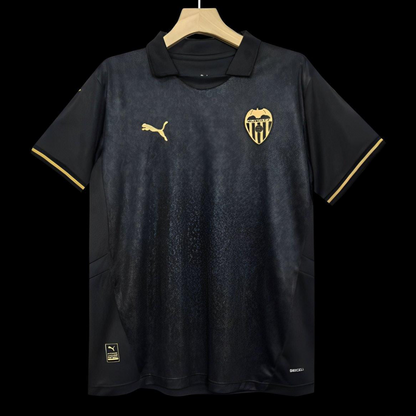 24/25 Valencia Away Black Jersey-NO Sponsor