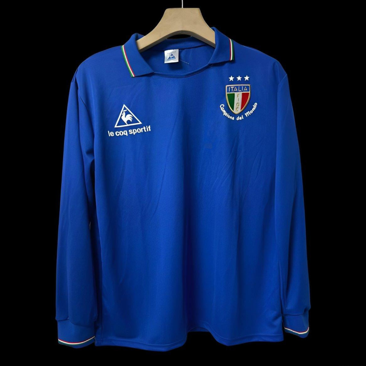 Retro 1982 Italy Home Long Sleeve Jersey