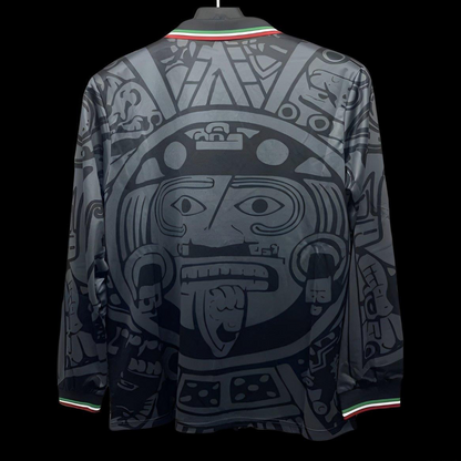 Retro 1998 Mexico Third Black Long Sleeve Jersey