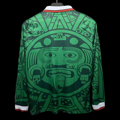 Retro 1998 Mexico Home Long Sleeve Jersey