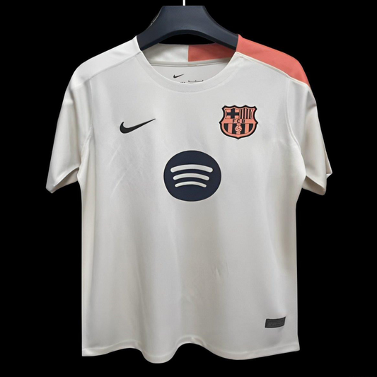 25/26 Barcelona Beige Pre-Match Jersey