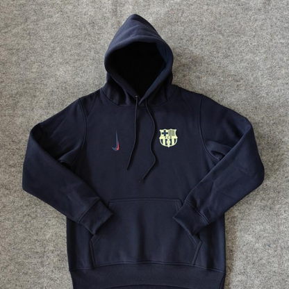 24/25 Barcelona Navy/Red/Black/Beige/Grey Hoodie WIth Black Badge