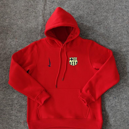 24/25 Barcelona Navy/Red/Black/Beige/Grey Hoodie WIth Black Badge